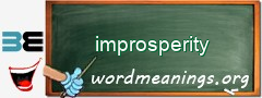 WordMeaning blackboard for improsperity